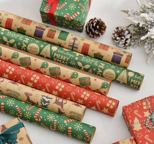 Darček - Vianočný baliaci papier